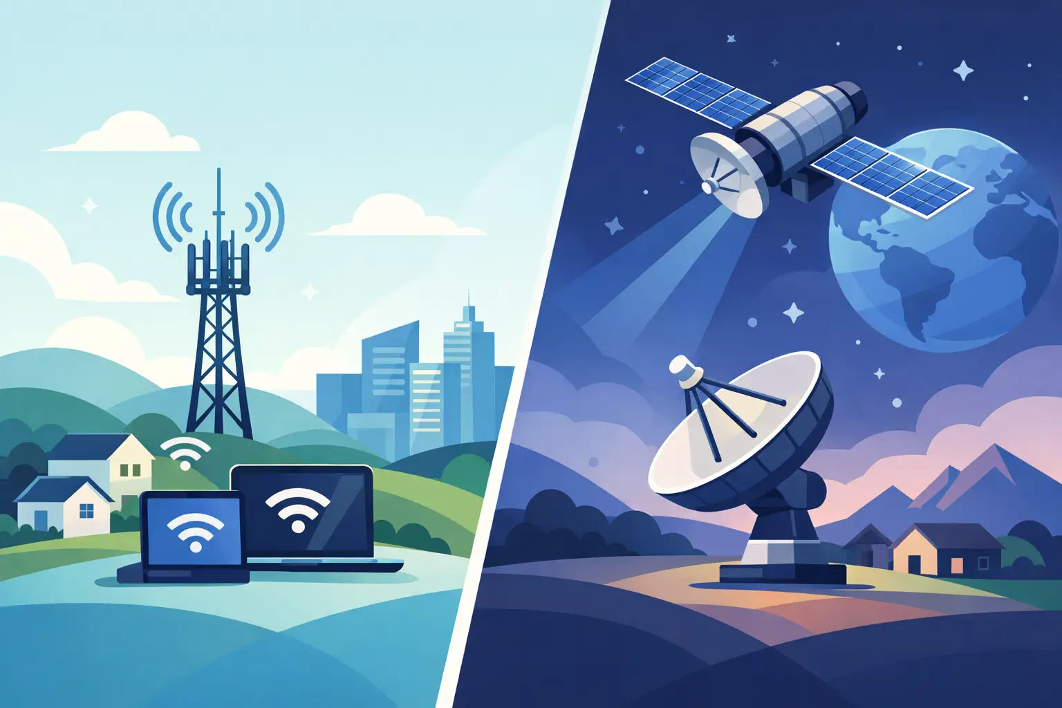 Wireless Broadband vs Satellite Internet